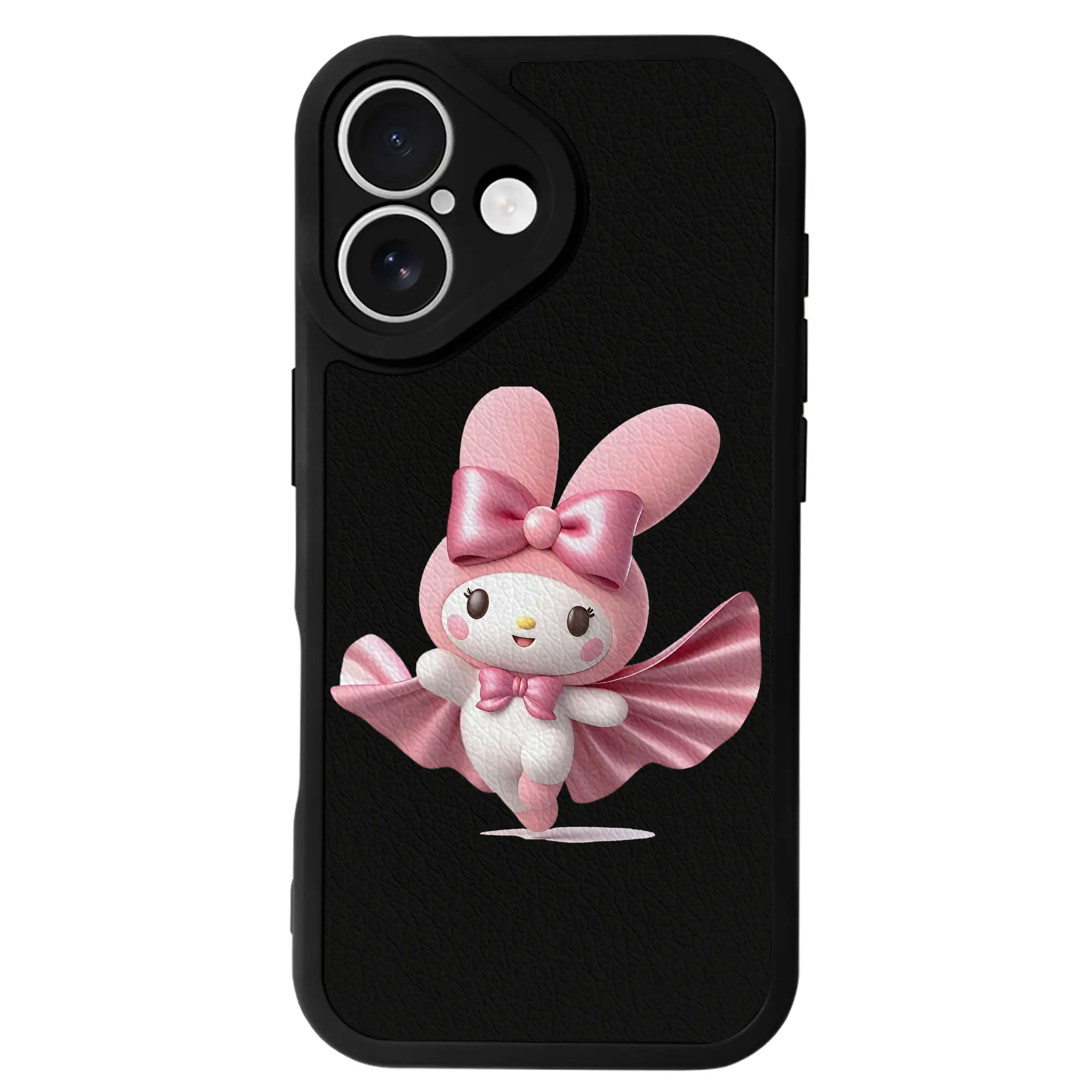 サンリオ グッズ,マイメロディ - IPhone 16シリーズ対応 ・ シリコンスマホケース ・ レザー調 ・ 高精度フィット ・ 耐衝撃 ・ ワイヤレス充電対応 ・ 精密カット